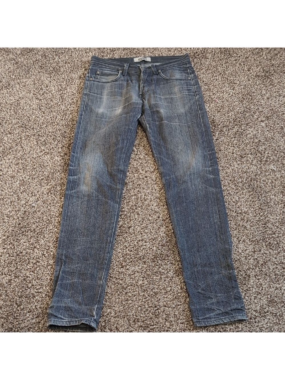 Naked & Famous Denim Super Skinny Charcoal Men's Jeans Size 29